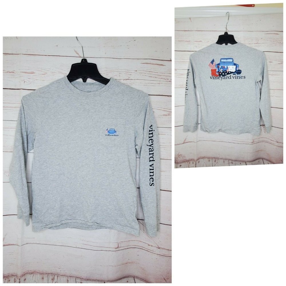 Vineyard Vines Patriotic Tailgate Flag Shirt
